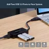 StarTech.com USB-naar-Ethernet-adapter, USB 3.0 naar 10/100/1000 Gigabit Ethernet LAN-converter voor laptops, 11,8″/30 cm vast gemonteerde kabel, USB-naar-RJ45-adapter, NIC-adapter, USB-netwerkadapter