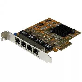 StarTech.com 4-poorts PCIe Gigabit netwerkkaart, intern, bekabeld, PCI Express, Ethernet, 2000 Mbit/s
