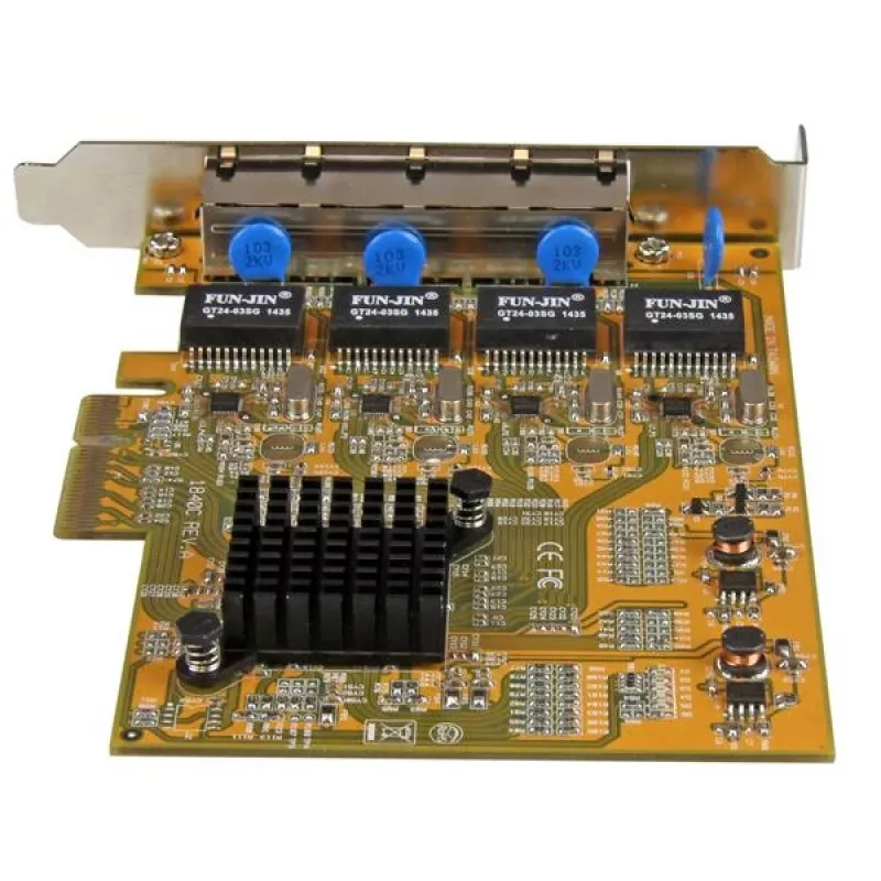 StarTech.com 4-poorts PCIe Gigabit netwerkkaart, intern, bekabeld, PCI Express, Ethernet, 2000 Mbit/s