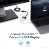 StarTech.com USB-C-naar-VGA-adapter - wit, 3.2 Gen 1 (3.1 Gen 1), USB Type-C, VGA (D-Sub) uitgang, 1920 x 1200 pixels