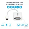 StarTech.com USB-C-naar-VGA-adapter - wit, 3.2 Gen 1 (3.1 Gen 1), USB Type-C, VGA (D-Sub) uitgang, 1920 x 1200 pixels