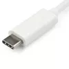 StarTech.com USB-C-naar-VGA-adapter - wit, 3.2 Gen 1 (3.1 Gen 1), USB Type-C, VGA (D-Sub) uitgang, 1920 x 1200 pixels