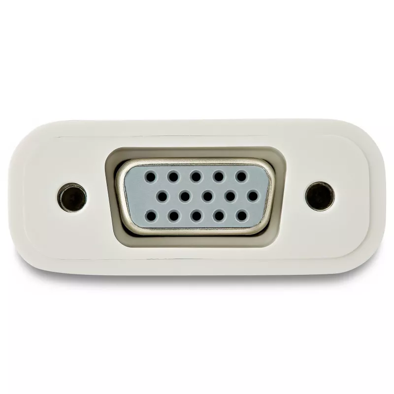 StarTech.com USB-C-naar-VGA-adapter - wit, 3.2 Gen 1 (3.1 Gen 1), USB Type-C, VGA (D-Sub) uitgang, 1920 x 1200 pixels