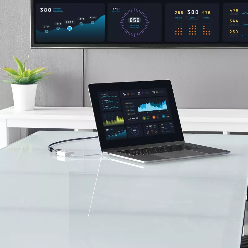 StarTech.com USB-C-naar-VGA-adapter - wit, 3.2 Gen 1 (3.1 Gen 1), USB Type-C, VGA (D-Sub) uitgang, 1920 x 1200 pixels