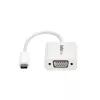 StarTech.com USB-C-naar-VGA-adapter - wit, 3.2 Gen 1 (3.1 Gen 1), USB Type-C, VGA (D-Sub) uitgang, 1920 x 1200 pixels