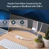 StarTech.com USB-C naar DisplayPort-adapter – 4K 60Hz/8K 30Hz – USB Type-C naar DP 1.4 HBR2-adapter-dongle – compacte USB-C (DP Alt Mode) monitor-videoconverter – Thunderbolt 3 compatibel – wit