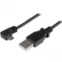 StarTech.com Micro-USB laad- en synchronisatiekabel M/M – haakse Micro-USB – 24 AWG – 2 m