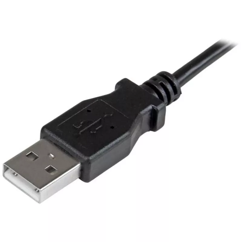 StarTech.com Micro-USB laad- en synchronisatiekabel M/M – haakse Micro-USB – 24 AWG – 2 m