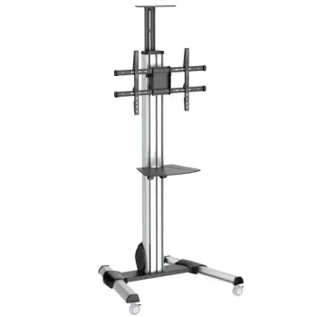 StarTech.com TV-rolwagen – in hoogte verstelbaar – vergrendelbare wielen, 40 kg, 81,3 cm (32 inch), 190,5 cm (75 inch), 200 x 200 mm, 600 x 400 mm, 1110 - 1510 mm