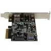 StarTech.com 2-poorts USB 3.1 (10Gbps) kaart – USB-A, 1x extern, 1x intern – PCIe