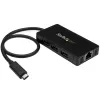 StarTech.com 3-poorts USB 3.0 hub plus Gigabit Ethernet - USB-C - incl. voeding