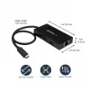 StarTech.com 3-poorts USB 3.0 hub plus Gigabit Ethernet - USB-C - incl. voeding