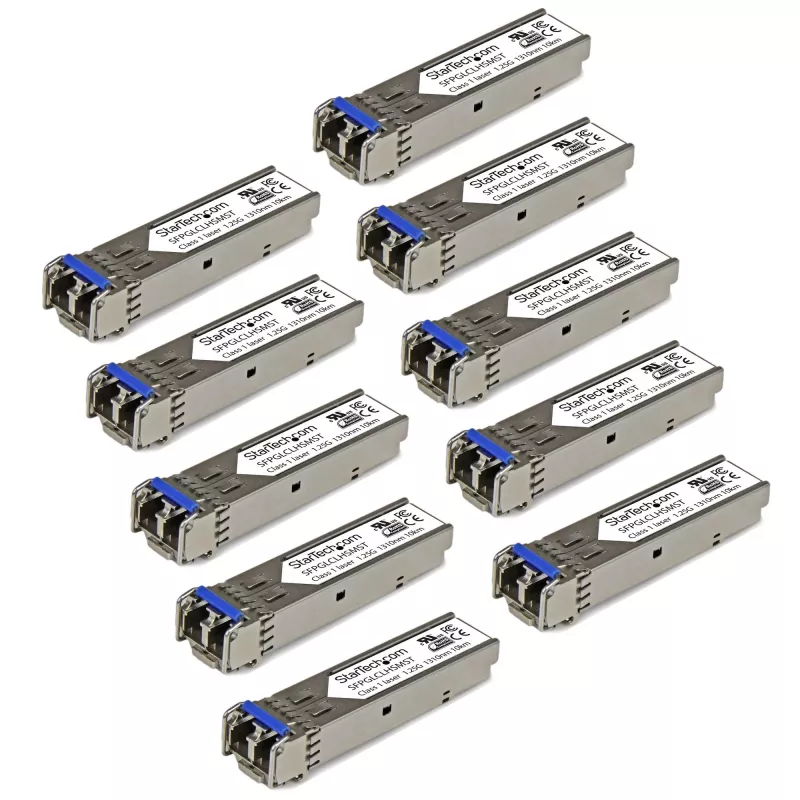 StarTech.com Cisco GLC-LH-SM compatibele SFP-transceiver-module – 1000BASE-LX/LH – 10ER-PACK