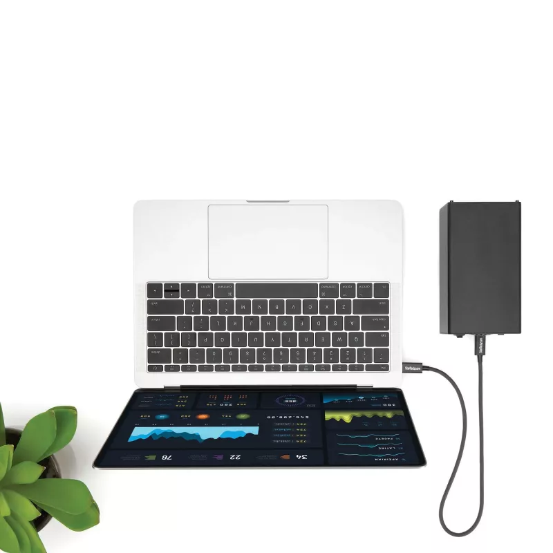 StarTech.com 0,5 m Thunderbolt 3 (40 Gbit/s) USB-C-kabel – compatibel met Thunderbolt, USB en DisplayPort