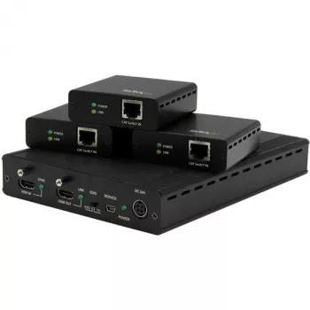 StarTech.com 3-poorts HDBaseT Extender Kit met 3 ontvangers - 1x3 HDMI via CAT5e splitter - tot 4K