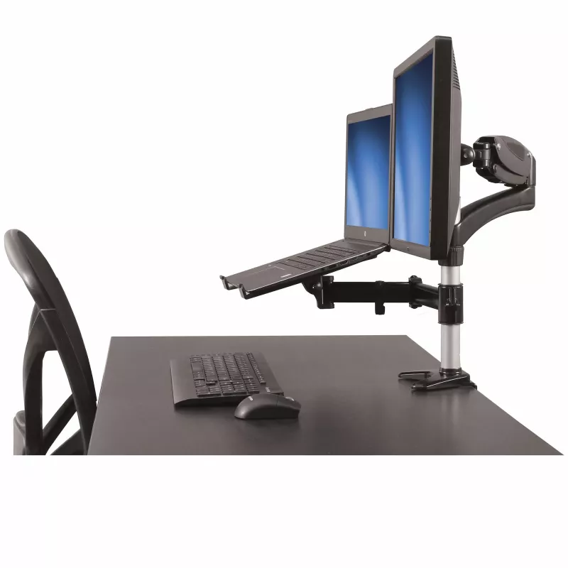 StarTech.com Bureaublad-monitorarm met laptopstandaard – volledig beweegbaar – articulerend