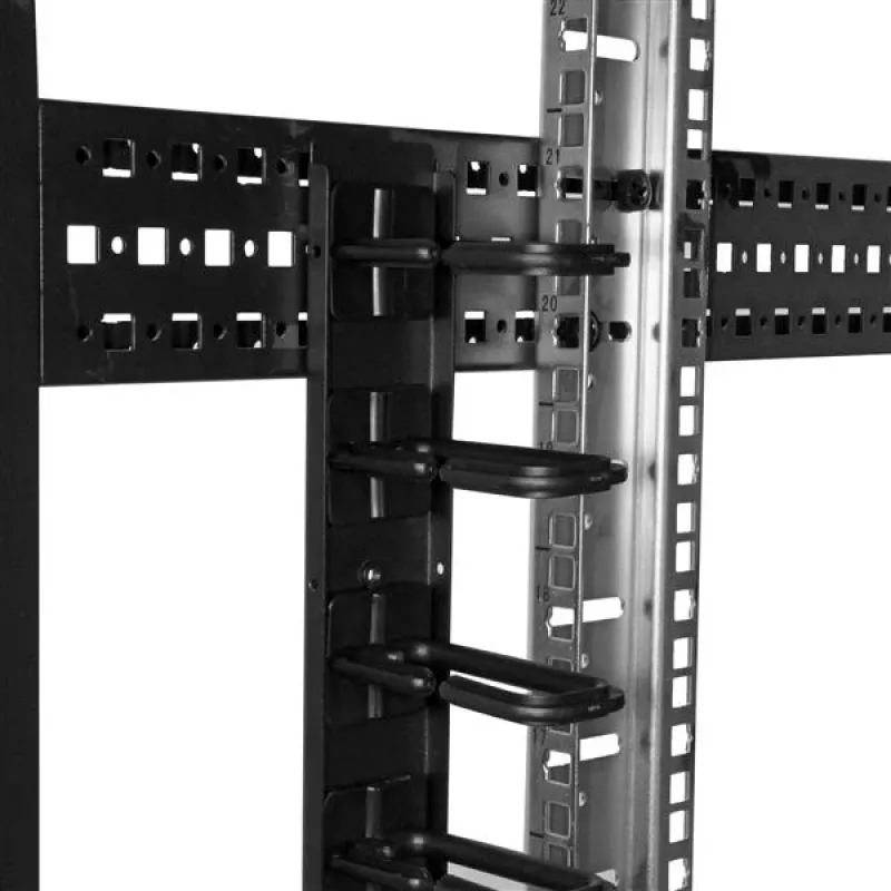 StarTech.com Verticale kabelmanager met D-ring haken - 0U - 6 ft