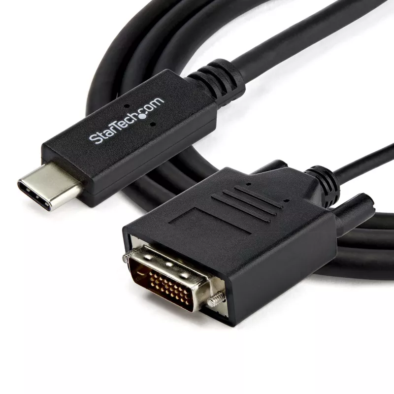 StarTech.com 2 m USB-C-naar-DVI-kabel – 1920 x 1200 – zwart