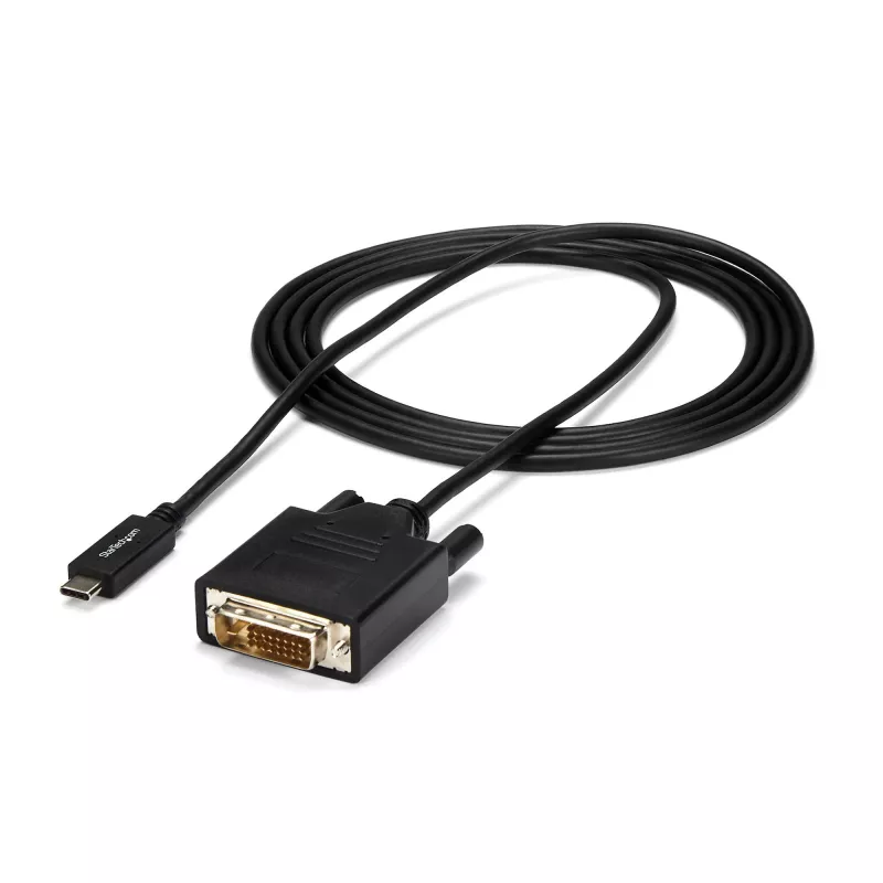 StarTech.com 2 m USB-C-naar-DVI-kabel – 1920 x 1200 – zwart