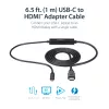 StarTech.com 0,91 m (3 ft) USB-C-naar-HDMI-kabel – 4K 30 Hz USB Type-C-naar-HDMI-videodisplay-converter – USB-C-DP-Alt-Modus-naar-HDMI-monitoradapterkabel – Thunderbolt-compatibel