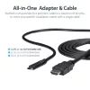 StarTech.com 0,91 m (3 ft) USB-C-naar-HDMI-kabel – 4K 30 Hz USB Type-C-naar-HDMI-videodisplay-converter – USB-C-DP-Alt-Modus-naar-HDMI-monitoradapterkabel – Thunderbolt-compatibel