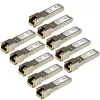 StarTech.com HP J8177C compatibele SFP-transceivermodule – 1000BASE-T – 10-pack ~ 10-pack HPE J8177C compatibele SFP-module – 1000BASE-T – SFP naar RJ45 Cat6/Cat5e – 1GE Gigabit Ethernet SFP – RJ-45 100 m – HPE 1810, 1820, 2530