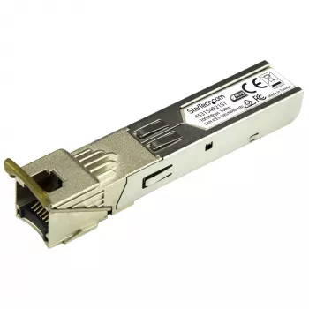 StarTech.com Gigabit koper RJ45 SFP-transceivermodule - HP 453154-B21 compatibel~HPE 453154-B21 compatibele SFP-module - 1000BASE-T - SFP naar RJ45 Cat6/Cat5e - 1GE Gigabit Ethernet SFP - RJ-45 100m - HPE 6120XG, 6120G, Flex Fabric