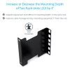 StarTech.com 2U serverrack-diepte-uitbreidingsadapterkit met 4 inch verstelling