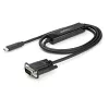 StarTech.com 1 m USB-C naar VGA-kabel – 1920x1200/1080p USB Type-C naar VGA actieve videoadapterkabel – Thunderbolt 3 compatibel – laptop naar VGA-monitor/projector – DP Alt Mode HBR2