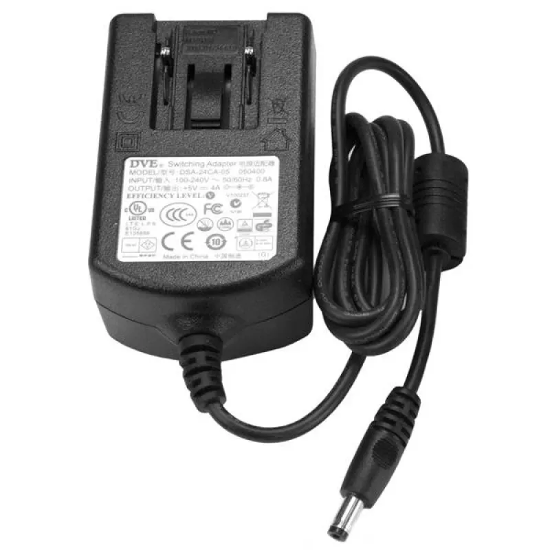 StarTech.com DC-voeding – 5 V, 4 A, universeel, binnen, 110–240 V, 5 V, 0,8 A, 4 A