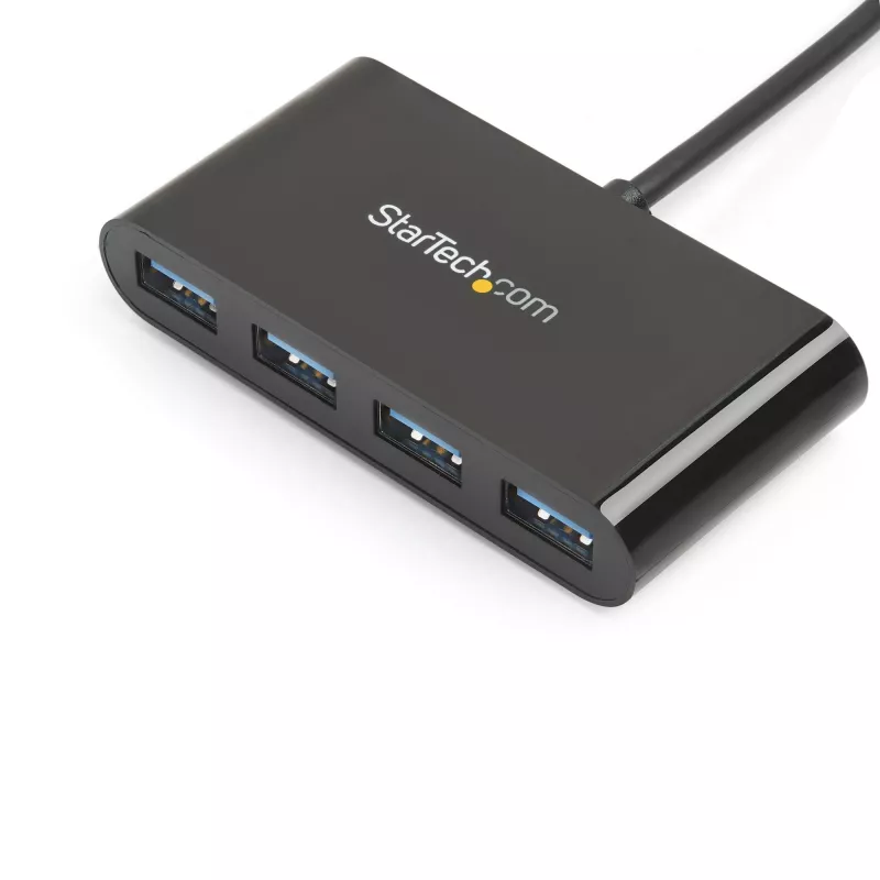 StarTech.com 4-poorts USB-C-hub - USB-C naar 4x USB-A - USB 3.0-hub - busgevoed~4-poorts USB-C-hub - USB-C naar 4x USB-A - USB 3.0-hub - 5Gbps - busgevoed