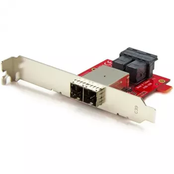 StarTech.com Mini-SAS-adapter – dual SFF-8643 naar SFF-8644 – met full- en low-profile beugels – 12 Gbit/s