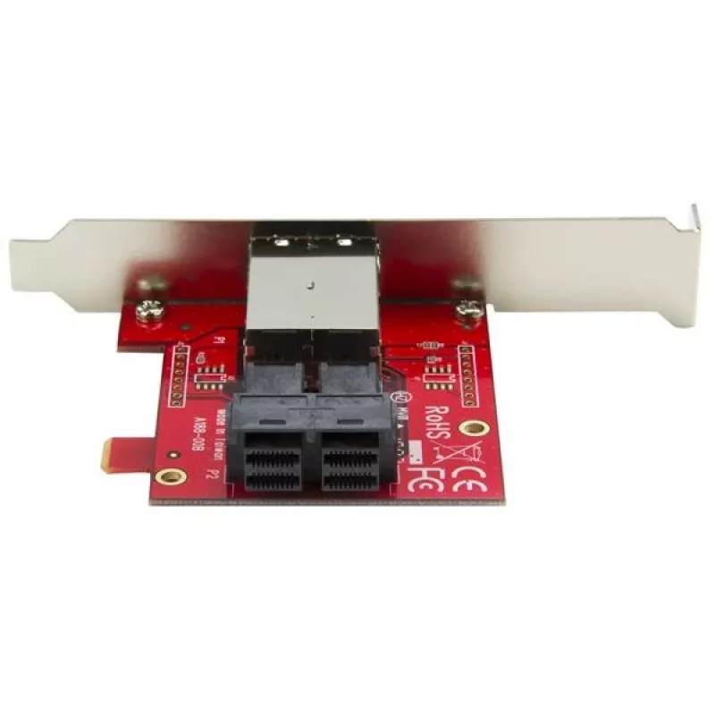 StarTech.com Mini-SAS-adapter – dual SFF-8643 naar SFF-8644 – met full- en low-profile beugels – 12 Gbit/s