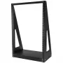 StarTech.com 2-post 16U high-performance desktop-serverrack, klein open 19-inch computerrack, compact netwerkrack voor AV-/studio-/data-/IT-apparatuur, TAA-conform – vrijstaand tweepostsrack voor thuis/kantoor