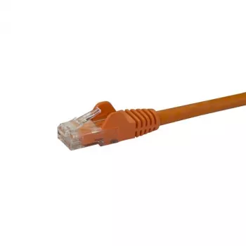 StarTech.com 10 m CAT6 Ethernet-kabel – oranje CAT 6 Gigabit Ethernet-kabel – 250 MHz 100 W PoE RJ45 UTP netwerk-/patchkabel zonder vergrendelingslip met trekontlasting individueel getest