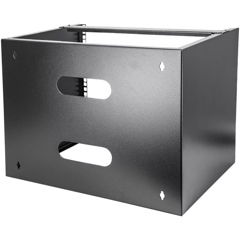 StarTech.com 8U wandmontage netwerkrack - 36 cm diep (Low Profile) - 48 cm (19 inch) patchpanel houder voor platte server- en IT-apparatuur, netwerkswitches - 36 kg draagvermogen, zwart