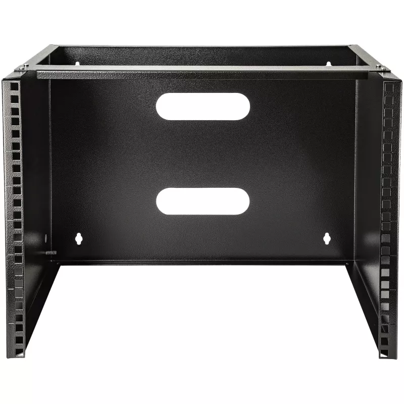 StarTech.com 8U wandmontage netwerkrack - 36 cm diep (Low Profile) - 48 cm (19 inch) patchpanel houder voor platte server- en IT-apparatuur, netwerkswitches - 36 kg draagvermogen, zwart