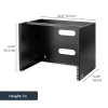 StarTech.com 8U wandmontage netwerkrack - 36 cm diep (Low Profile) - 48 cm (19 inch) patchpanel houder voor platte server- en IT-apparatuur, netwerkswitches - 36 kg draagvermogen, zwart