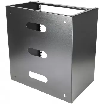 StarTech.com 12U wandmontage-netwerkrack – 14 inch diep (plat profiel) – 19 inch patchpanel-steun voor platte server- en IT-apparatuur, netwerkswitches – 125 lbs/57 kg draagvermogen, zwart