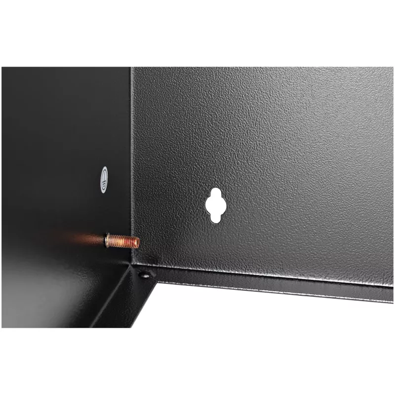 StarTech.com 12U wandmontage-netwerkrack – 14 inch diep (plat profiel) – 19 inch patchpanel-steun voor platte server- en IT-apparatuur, netwerkswitches – 125 lbs/57 kg draagvermogen, zwart
