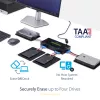 StarTech.com 4 bay SSD/HDD hard drive eraser - 2.5 inch & 3.5 inch SATA - Hostless Standalone Secure Erase externe disk sanitizer - 9 erase modes - RS232 printerpoort - NIST/DOD & TAA compliant