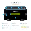 StarTech.com 4 bay SSD/HDD hard drive eraser - 2.5 inch & 3.5 inch SATA - Hostless Standalone Secure Erase externe disk sanitizer - 9 erase modes - RS232 printerpoort - NIST/DOD & TAA compliant