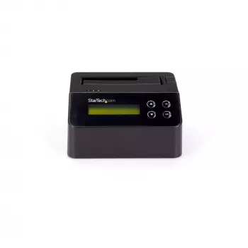 StarTech.com enkelvoudige bay harde schijf-wisser, zelfstandige HDD/SSD-sanitizer, 4Kn, USB 3.0 naar SATA III (6 Gbit/s), 9 wismodi, LCD-display, veilig wissen harde schijf-sanitizer-dock, DB-9 printerpoort, TAA-conform