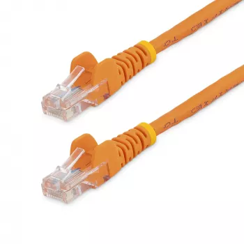 StarTech.com Cat5e Ethernet-patchkabel met RJ45-stekkers zonder vergrendelingslip – 0,5 m, oranje