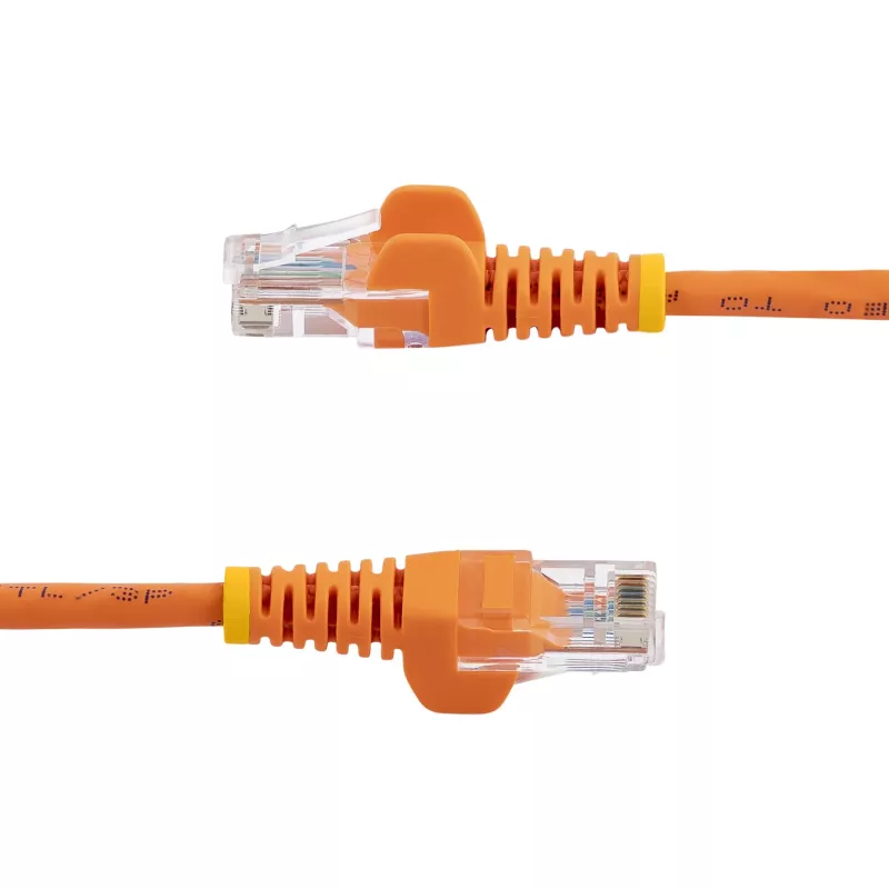 StarTech.com Cat5e Ethernet-patchkabel met RJ45-stekkers zonder vergrendelingslip – 0,5 m, oranje