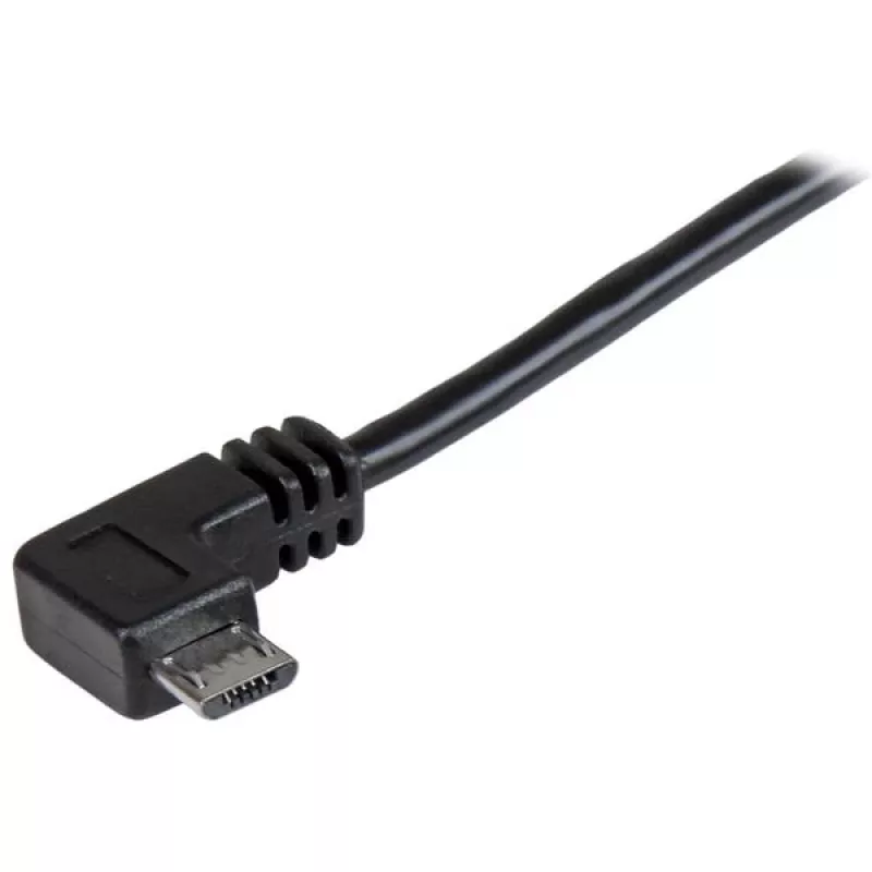 StarTech.com Micro-USB laad- en synchronisatiekabel M/M – haakse Micro-USB – 24 AWG – 0,5 m