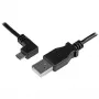 StarTech.com Micro-USB laad- en synchronisatiekabel M/M – haakse Micro-USB – 24 AWG – 0,5 m