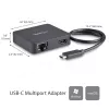 StarTech.com USB-C-multipoort-adapter – draagbare USB-C-mini-dock met 4K-HDMI-video – gigabit-ethernet, USB-3.0-hub (1x USB-A, 1x USB-C) – USB-Type-C-multipoort-adapter – Thunderbolt 3 compatibel