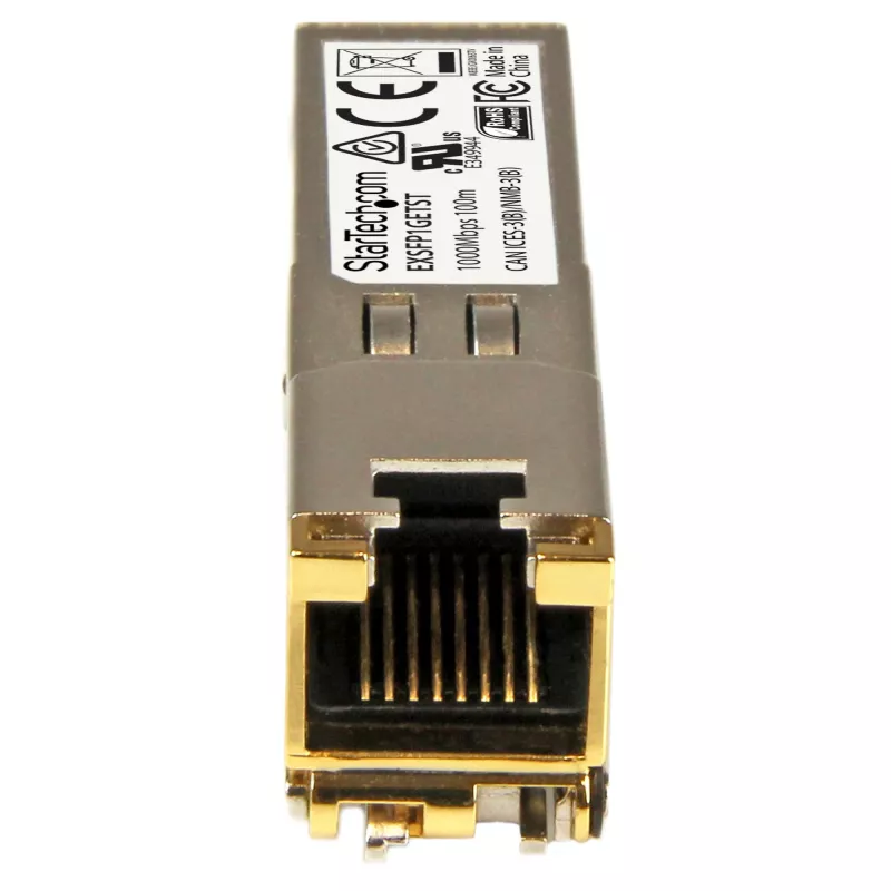 StarTech.com Juniper EX-SFP-1GE-T compatibele SFP-transceiver-module – 10/100/1000BASE-T ~ Juniper EX-SFP-1GE-T compatibele SFP-module – 1000BASE-T – SFP naar RJ45 Cat6/Cat5e – 1GE Gigabit Ethernet SFP – RJ-45 100 m