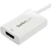 StarTech.com USB-C naar HDMI 2.0 adapter met Power Delivery – 4K 60Hz USB Type-C naar HDMI display videoconverter – 60W PD doorvoerlaadpoort – Thunderbolt 3 compatibel – wit
